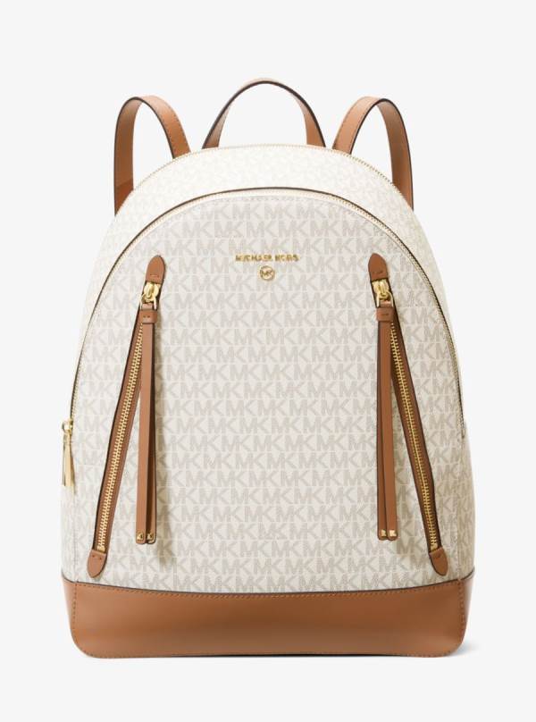 Damske Batohy Michael Kors Brooklyn Large Logo Hnedožltý Hnede - Kabelky Michael Kors Lacne | USJWN-4156